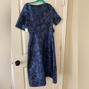 Kay Unger Tallulah Floral Jacquard Dress